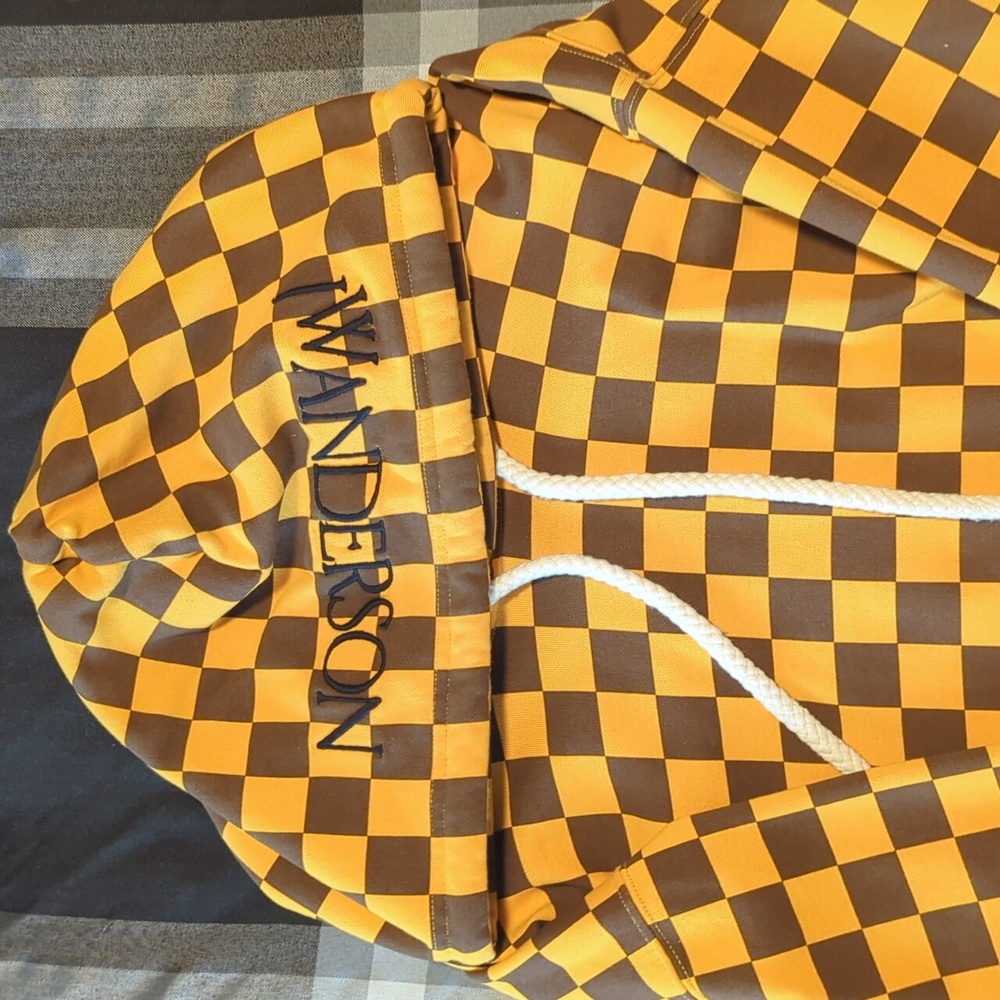 Yellow and brown JW Anderson Hoodie size small